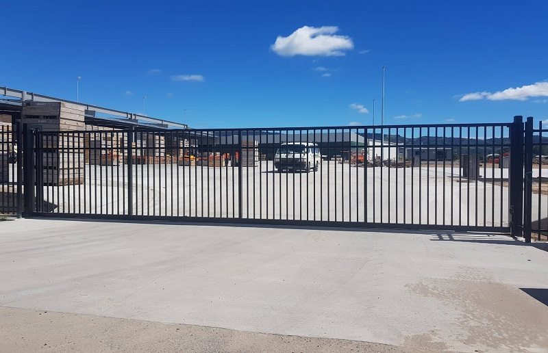 Black Aluminium Secura Panel Fence